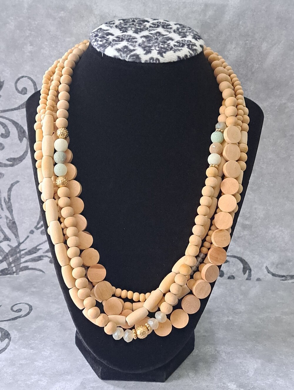 Multi-Strand Lightweight Boho Beaded Necklace